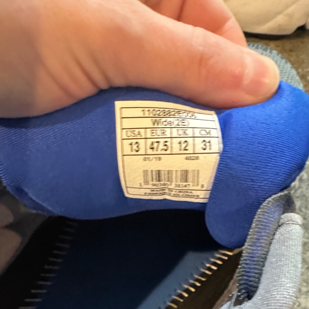 Brooks Gray and Blue Athletic Sneakers - Picture 6 of 9